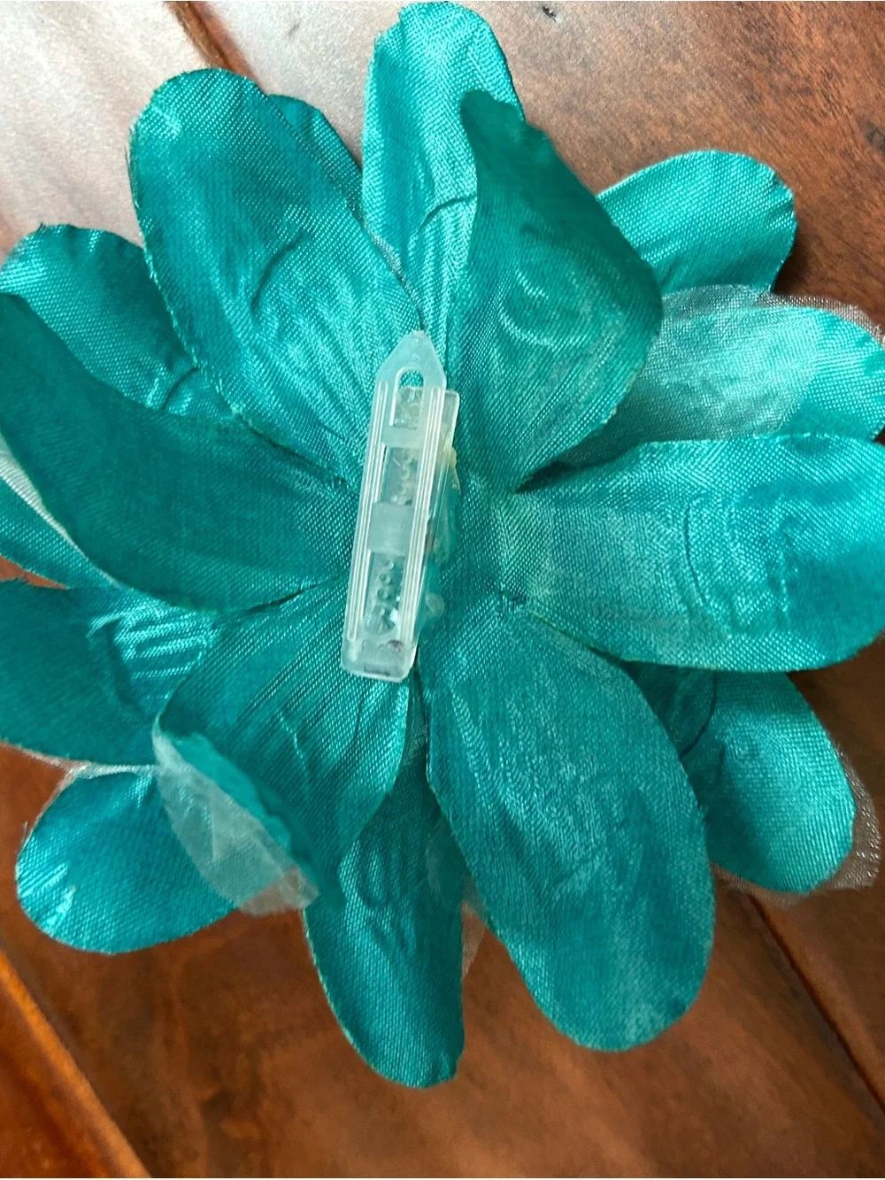Girls Teal Sequin Tutu Dance Costume with Flower Accent